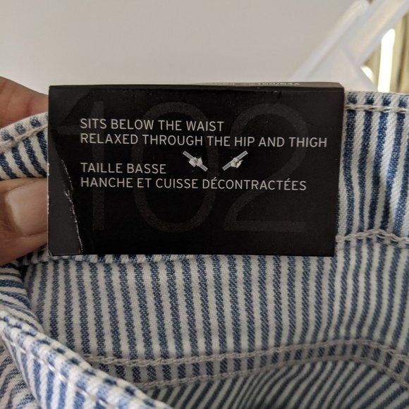 Striped Boyfriend Shorts - Picture 3 of 6